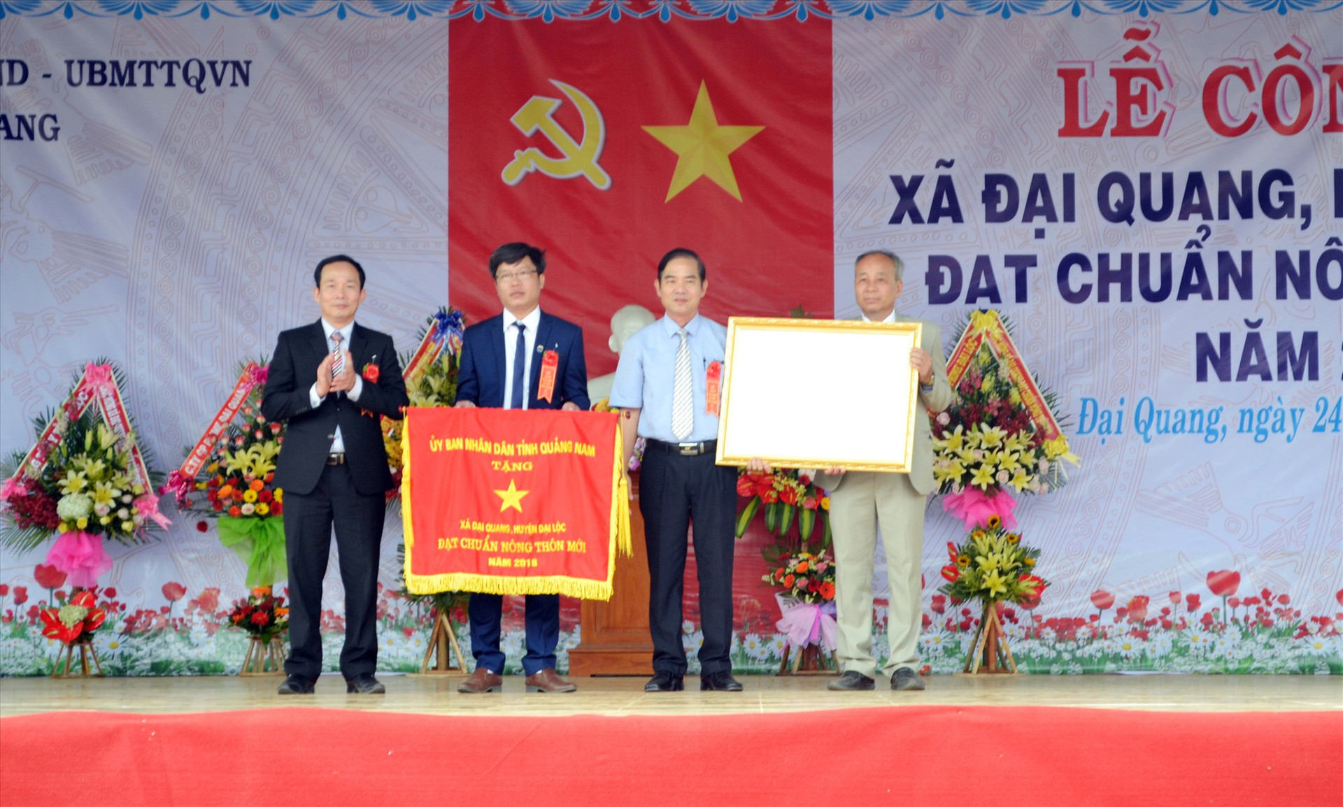 Xã Đại Quang được công nhận đạt chuẩn xã NTM vào năm 2018. Ảnh: C.T