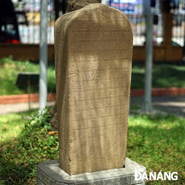 Bia An Thái tại Bảo tàng Quốc gia Hà Nội.
