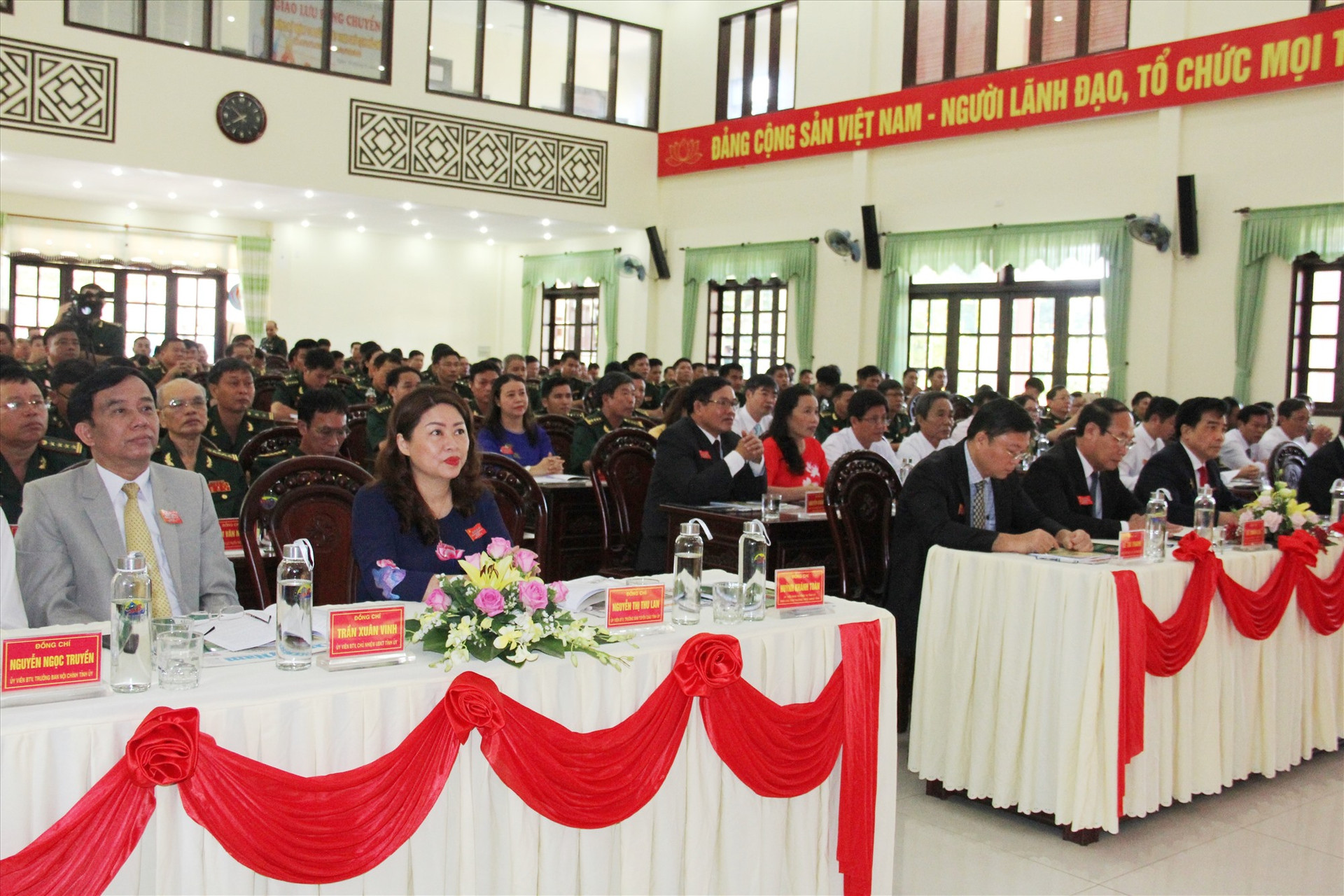 Các đại biểu tham dự Đại hội đại biểu Bộ đội Biên phòng tỉnh lần thứ XIV, nhiệm kỳ 2020 - 2025. Ảnh: A.N