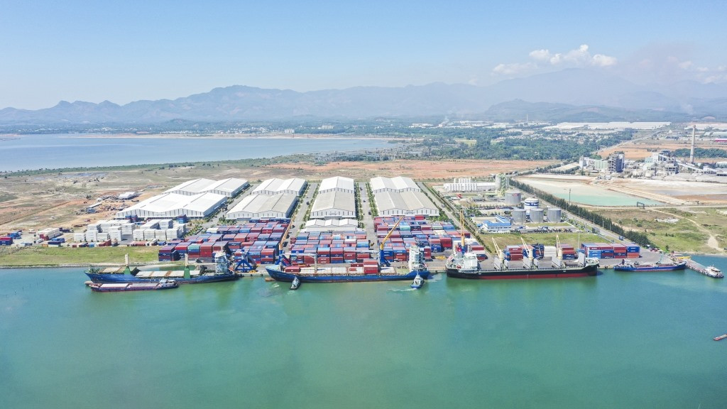 Chu Lai sea port, where the shipment is exported to Thailand. Photo: haiquanonline