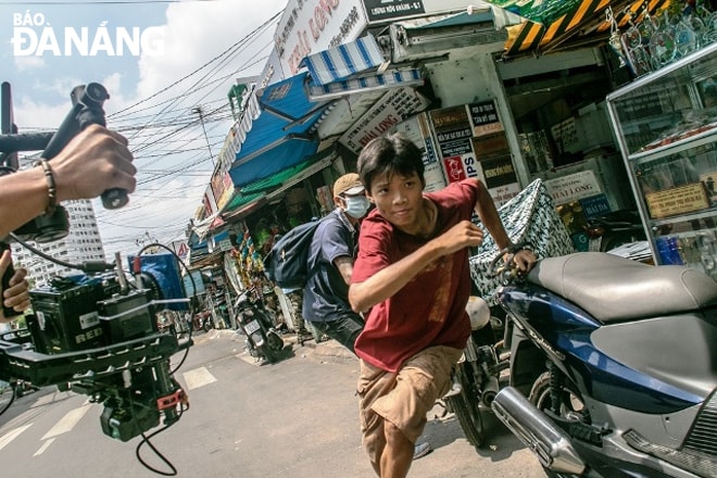 Một cảnh quay trong phim “Ròm”.Ảnh: Nhân vật cung cấp