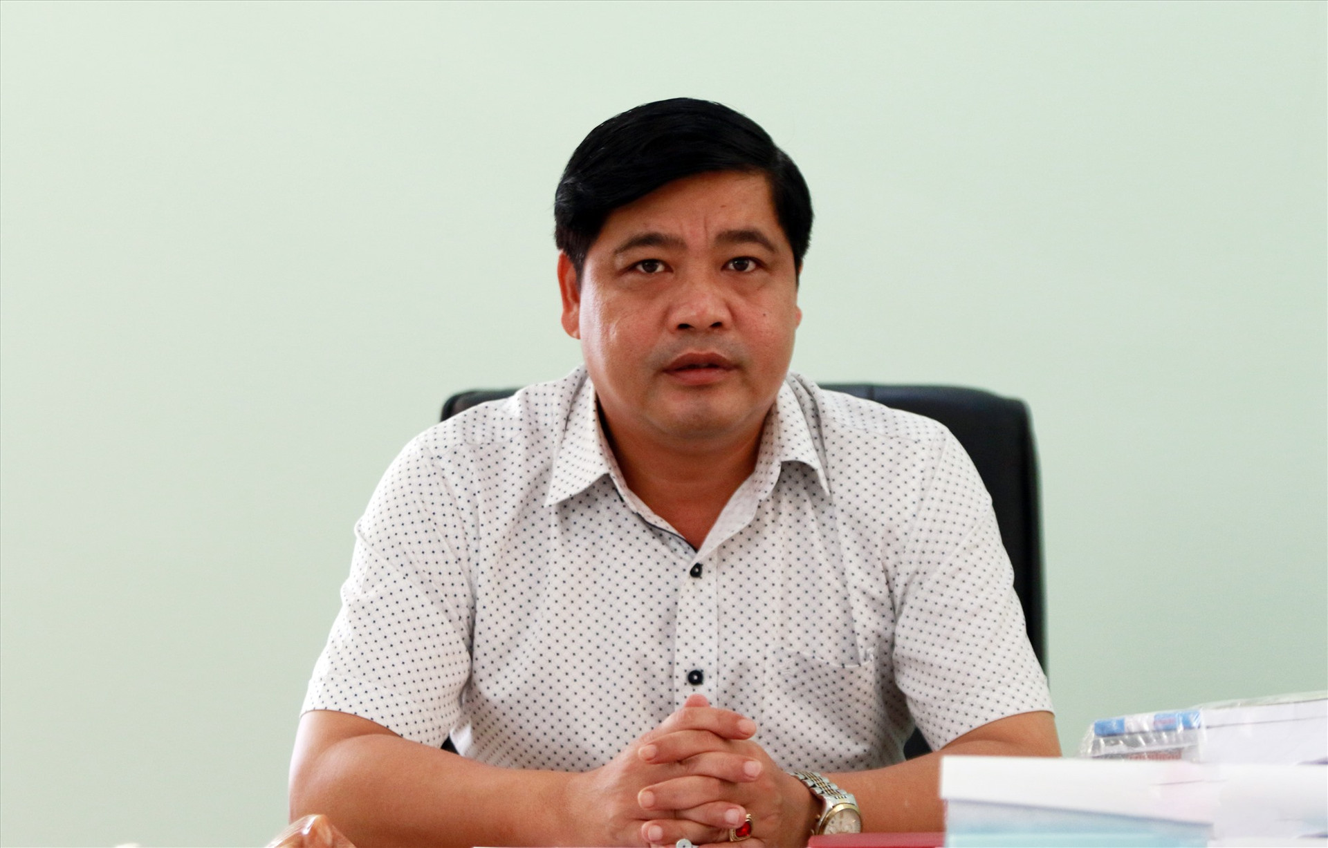 Bí thư Huyện ủy, Chủ tịch UBND huyện Phước Sơn - Nguyễn Mạnh Hà.