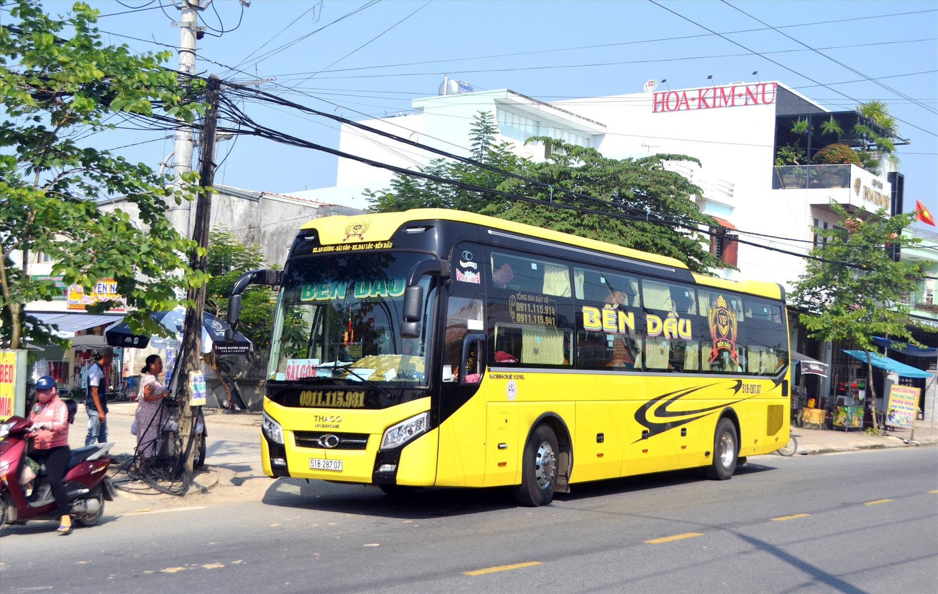 Xe chạy tuyến cố định Quảng Nam - TP.Hồ Chí Minh lưu thông bình thường, nhưng không được dừng đón, trả khách tại Quảng Ngãi.