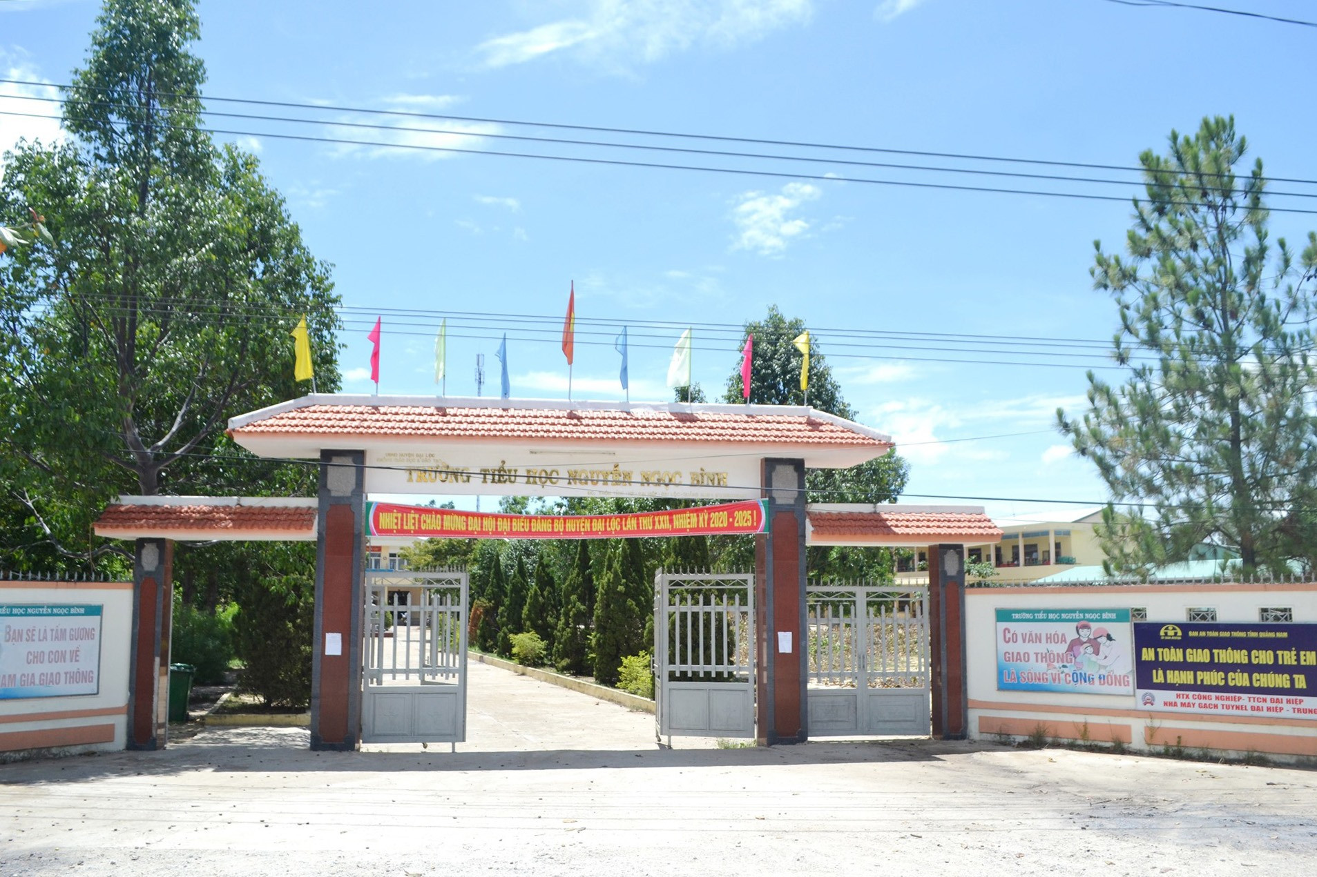Đại Lộc thành lập khu cách ly số 4 tại Trường Tiểu học Nguyễn Ngọc Bình. Ảnh: KHẢI KHIÊM