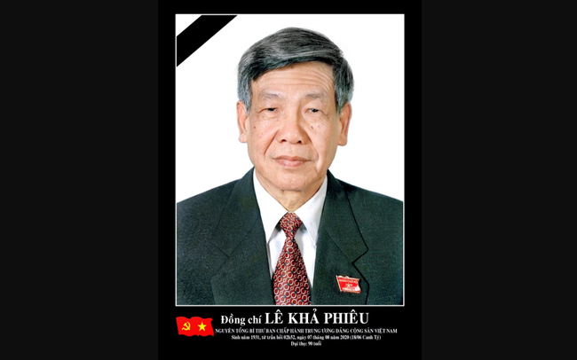 Đồng chí Lê Khả Phiêu, nguyên Tổng Bí thư Ban Chấp hành Trung ương Đảng Cộng sản Việt Nam (Ảnh: VGP)