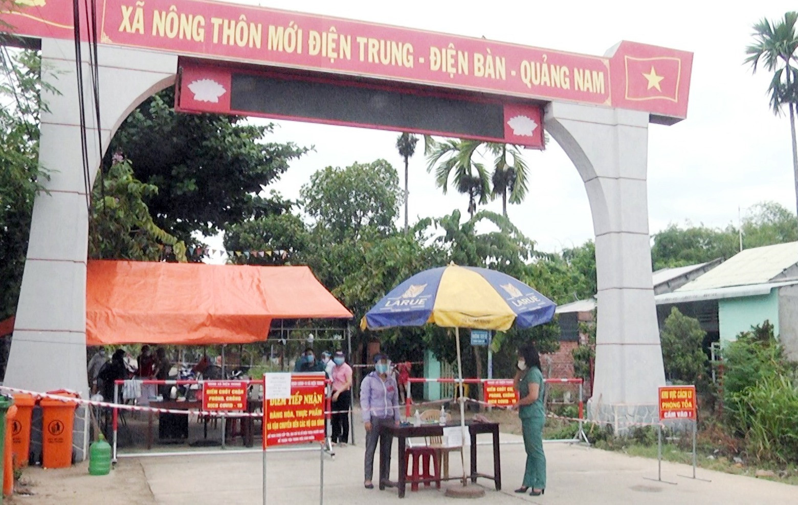 Phong tỏa tại khu vực thôn Nam Hà, xã Điện Trung.