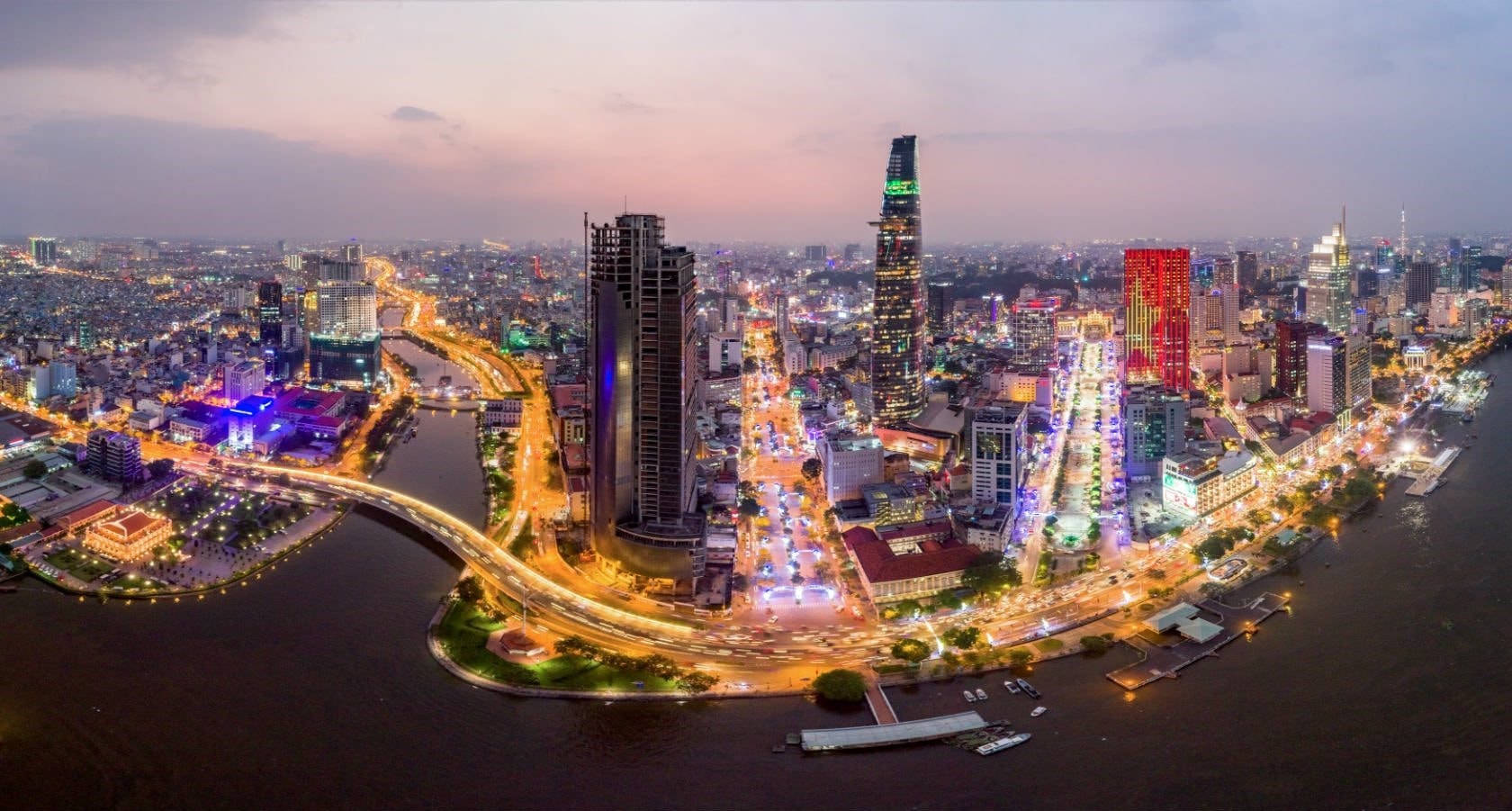 Ho Chi Minh city is popular with visitors for its skyscrapers with attractive French architectures. It is regarded as the most vibrant city in Vietnam.