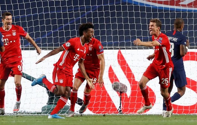 Kingsley Coman ghi bàn thắng duy nhất đem về chức vô địch Champions League lần thứ 6 cho Bayern Munich