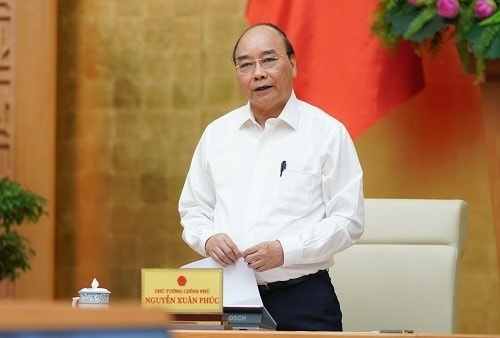 Prime Minister Nguyen Xuan Phuc at the meeting.Photo: VGP