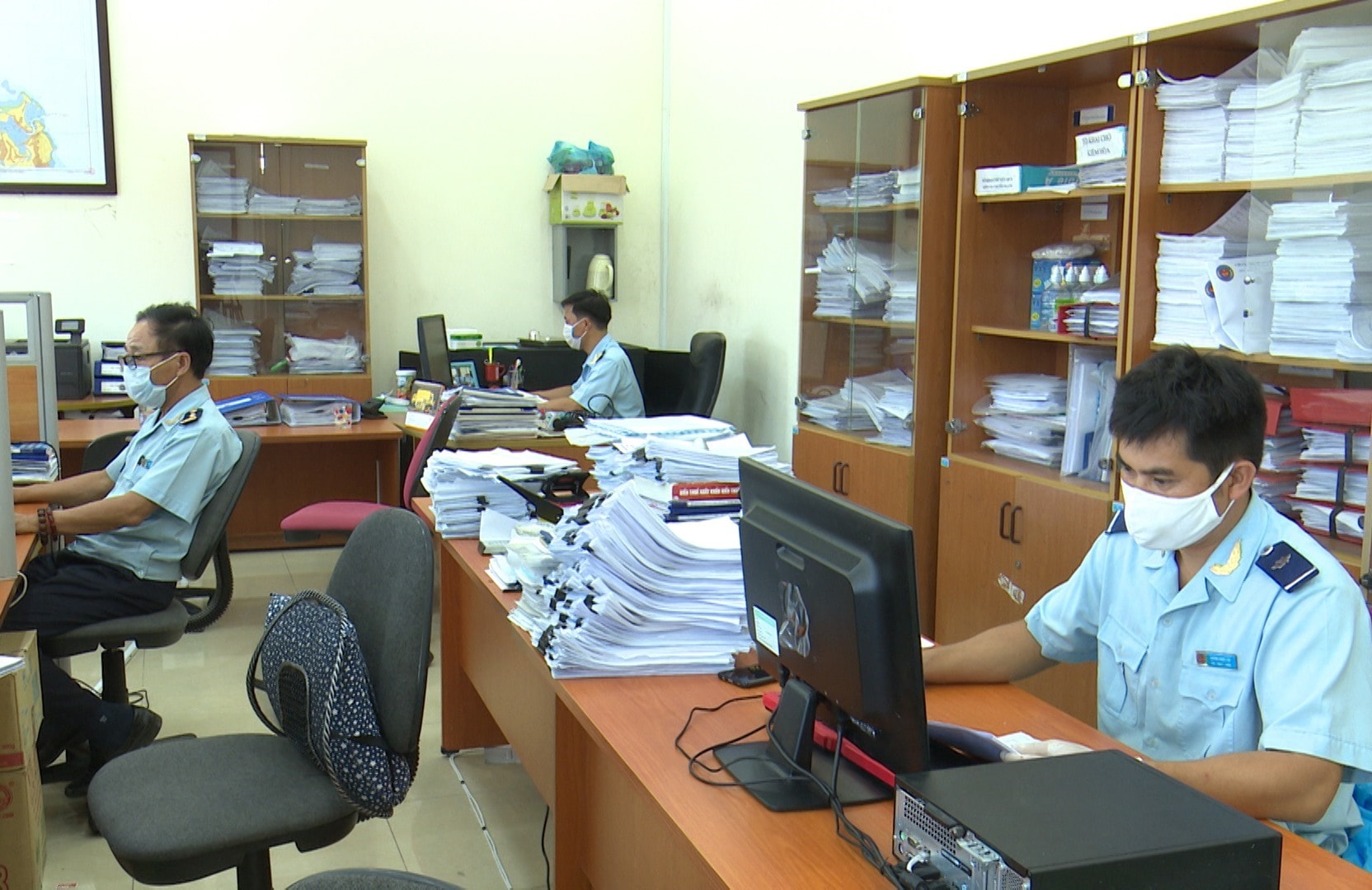 Working atmosphere at Chu Lai seaport