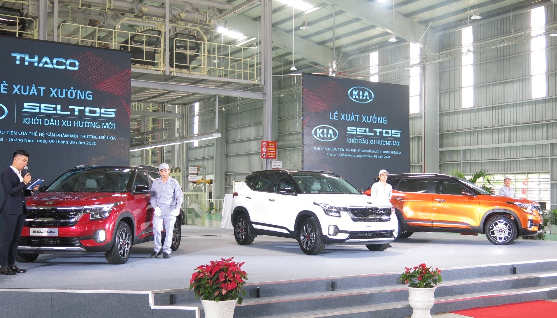 Thaco rolled out Kia Seltos passenger cars in September, 2020