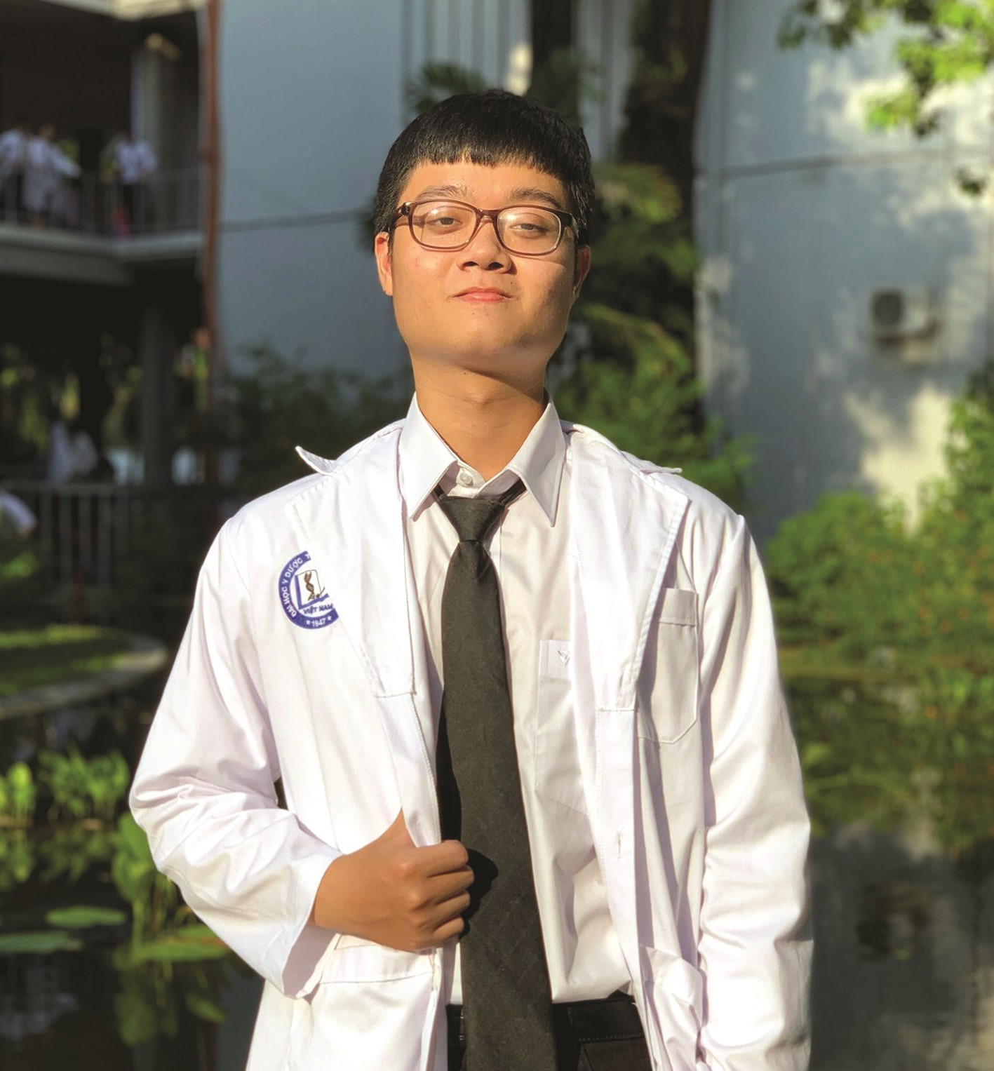 Trần Văn Tuấn - chàng sinh viên năm 3 Trường Đại học Y dược TP.Hồ Chí Minh từng là gương mặt của Quỹ ươm mầm tài năng đất Quảng năm 2018. Ảnh: T.T
