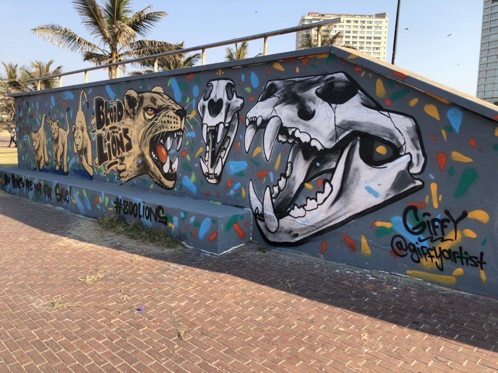 Bức tranh đường phố của tác giả Giffy Duminy, Nam Phi. Ảnh ENV