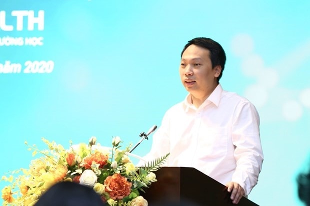 Nguyen Huy Dung, Director of the MIC’s Authority of Information Technology Application, speaks at the platform introduction event on October 9 (Photo: VNA)