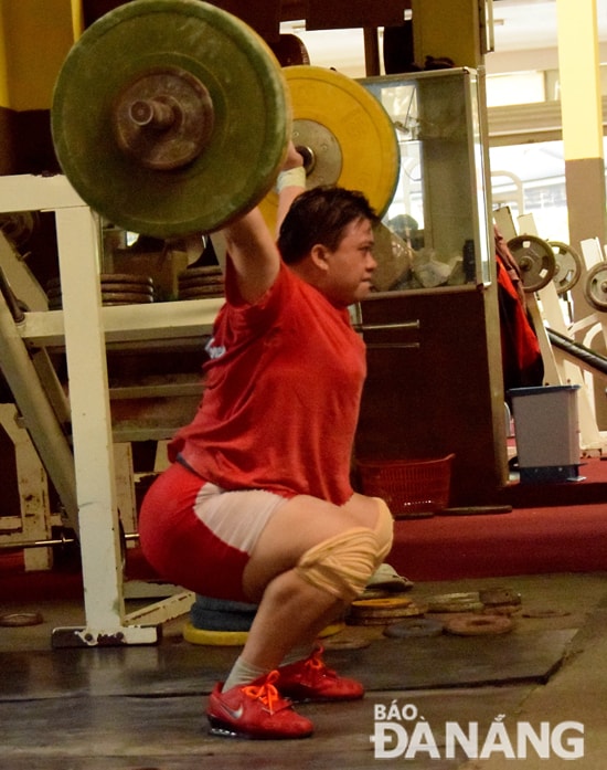 Đô cử Kim Vân, một trong những gương mặt sáng giá của Cử tạ Đà Nẵng cũng như Cử tạ Việt Nam. Ảnh: BẢO AN