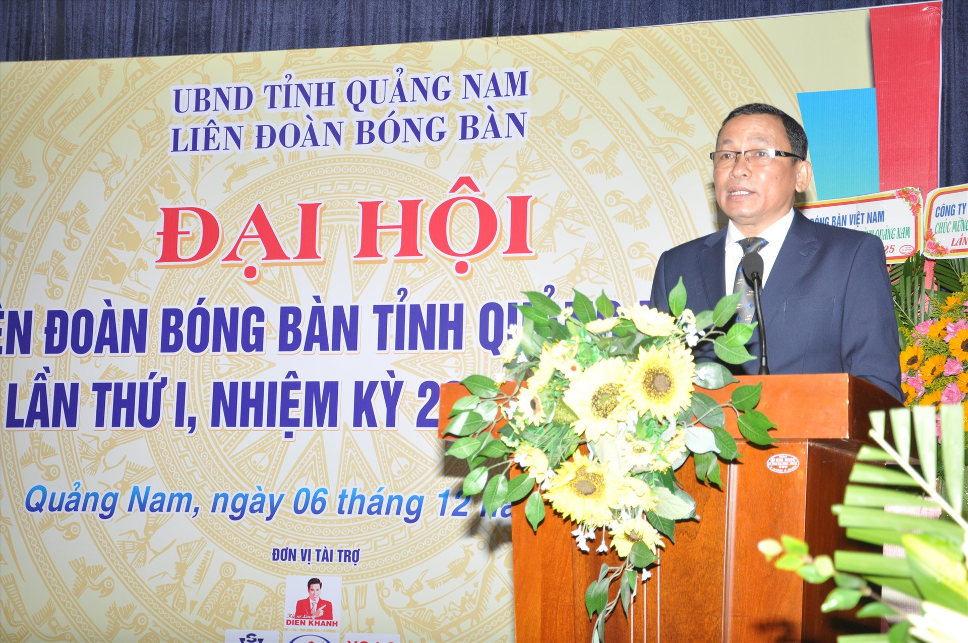 Ông Nguyễn Thanh Danh phát biểu tại đại hội. Ảnh: T.V
