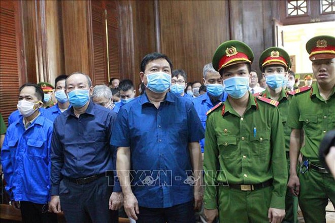 Bị cáo Đinh La Thăng tại phiên tòa. Ảnh: Thanh Vũ/TTXVN