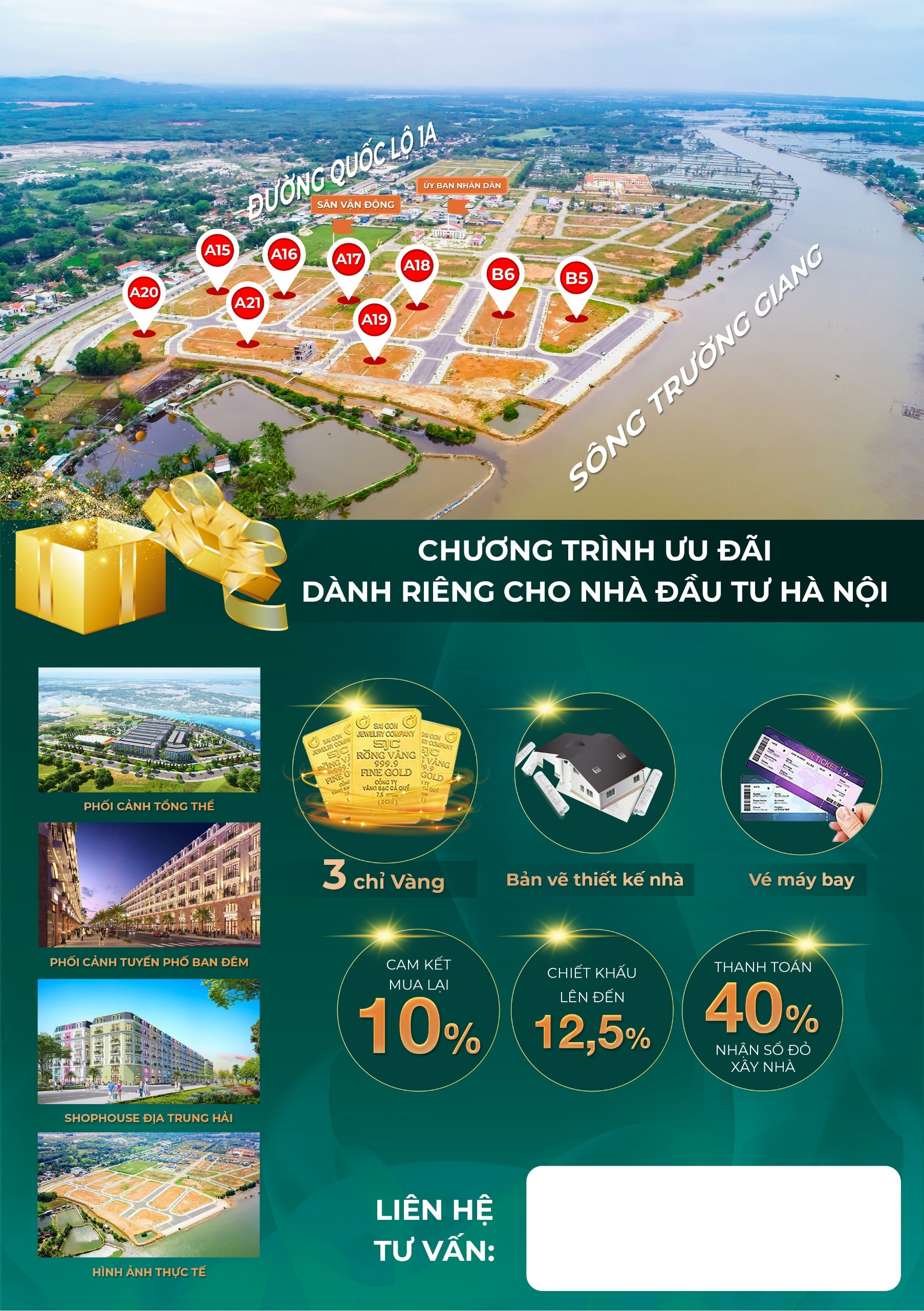 Các chính sách ưu đãi cho nhà đầu tư phía Bắc giao dịch Chu Lai Riverside