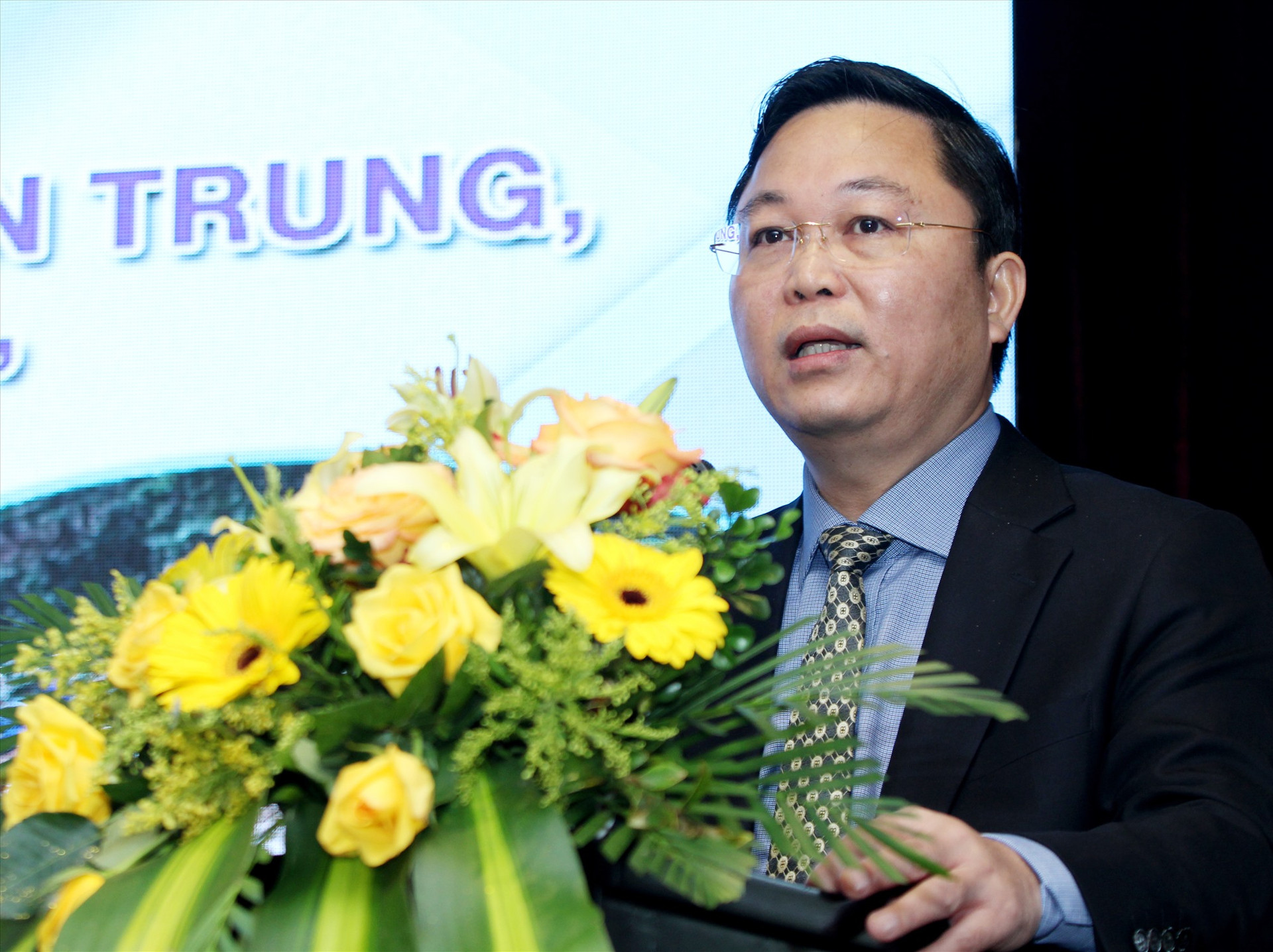 Chủ tịch UBND tỉnh Lê Trí Thanh phát biểu tại hội thảo.