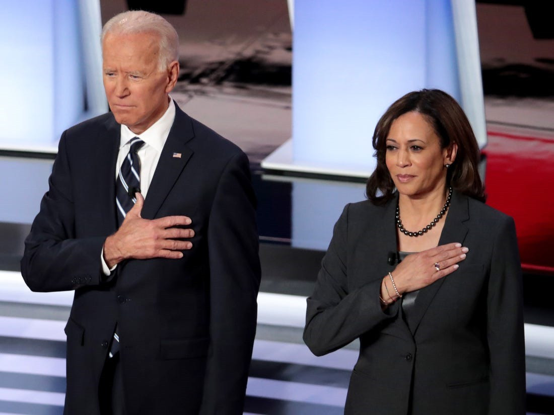 Ông Joe Biden đã chọn Thượng nghị sĩ Kamala Harris làm người bạn đồng hành của mình trong cuộc bầu cử vào ngày 3/11/2020. Ảnh: Getty Images