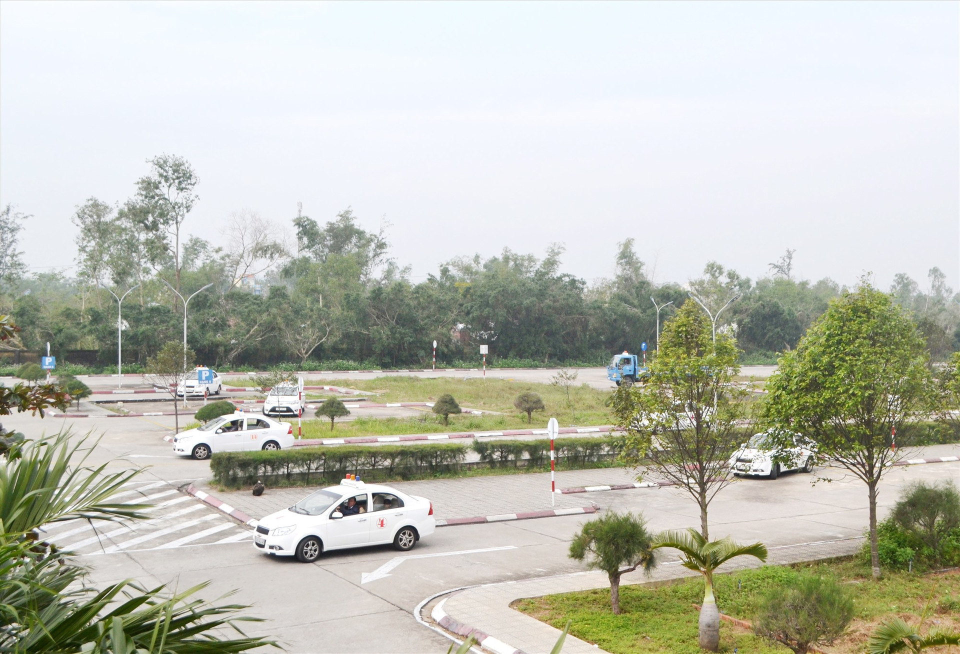 Trung tâm SHLX Quảng Nam được Sở GTVT chọn làm địa điểm tổ chức SHLX. Ảnh: C.T