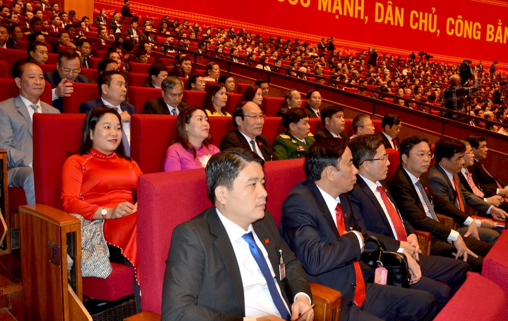 Đoàn đại biểu Quảng Nam dự đại hội. Ảnh: HỮU PHÚC