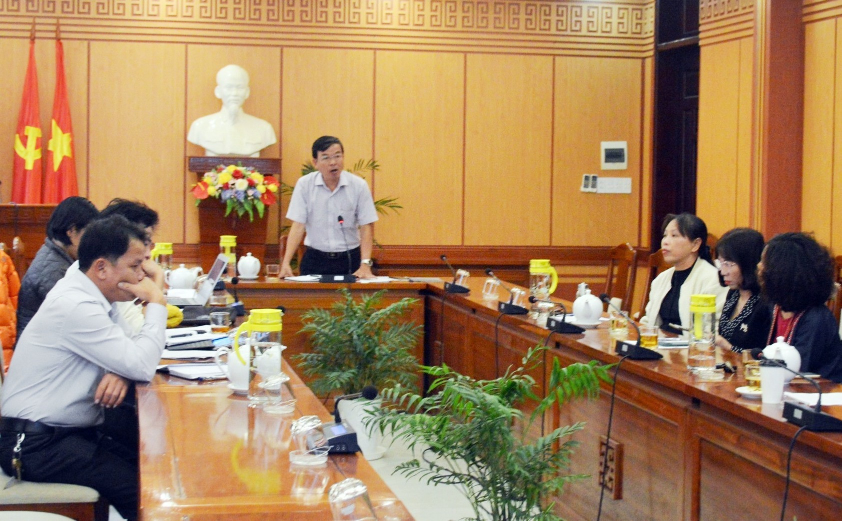 Toàn cảnh buổi làm việc giữa cộng đồng doanh nghiệp du lịch Tân Thành và UBND TP.Hội An