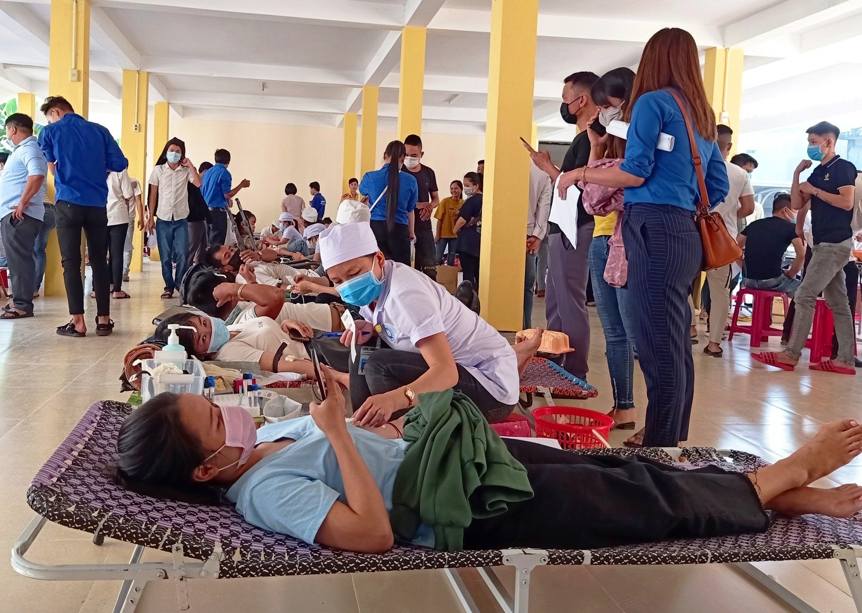 Phong trào hiến máu tình nguyện ở Quảng Nam lan tỏa mạnh mẽ. Ảnh: HOÀNG LIÊN