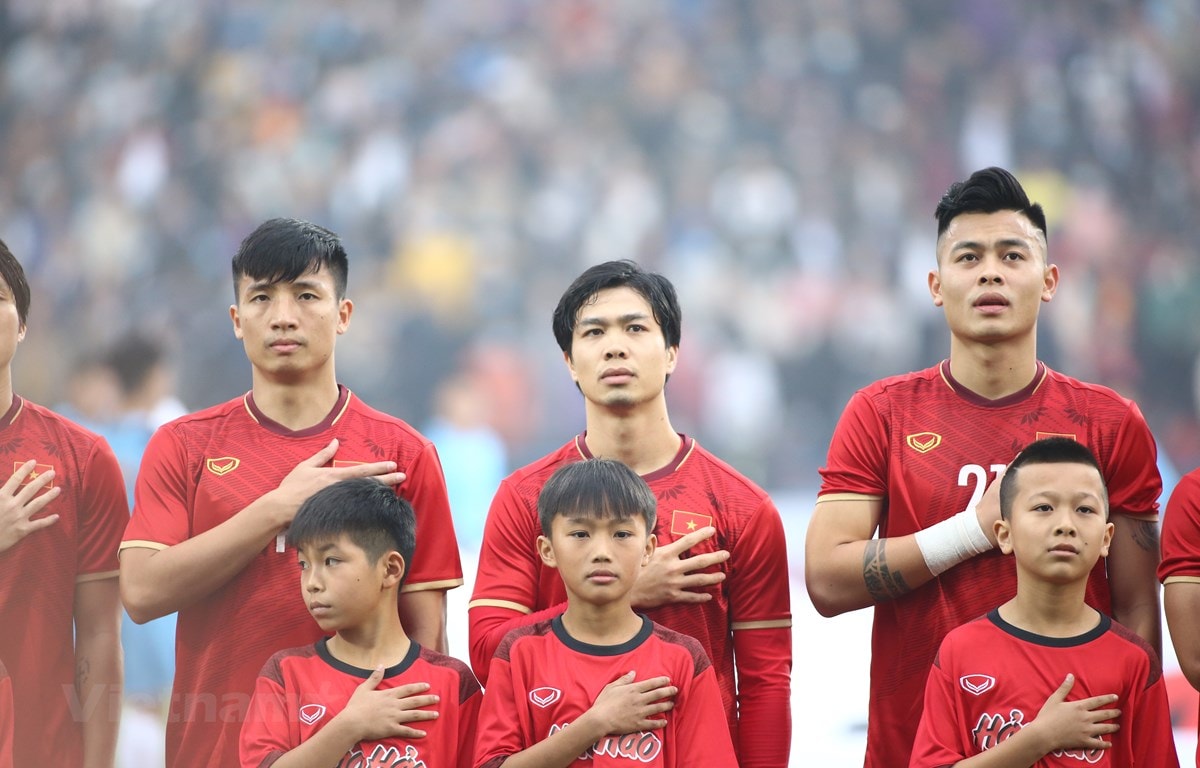 Đội tuyển Việt Nam đang đứng đầu bảng G ở vòng loại hai World Cup 2022 khu vực châu Á và nhiều khả năng giành vé đi tiếp. (Ảnh: Hiển Nguyễn/Vietnam+) 