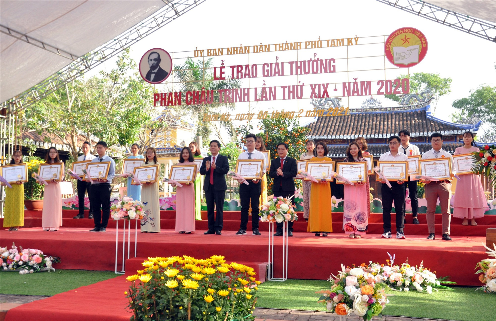 Tam Kỳ trao Giải thưởng Phan Châu Trinh lần thứ 19 vào dịp cận Tết Tân Sửu. Ảnh: X.P