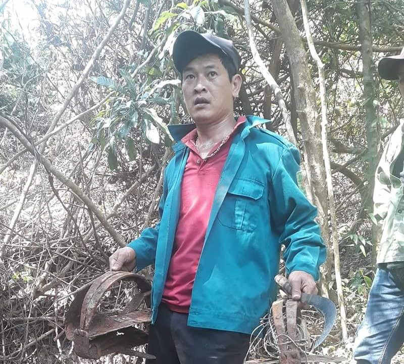 Bẫy thú được lực lượng bảo vệ rừng của Ban quản lý Di sản văn hóa Mỹ Sơn thu giữ. Ảnh: VĂN KHOA