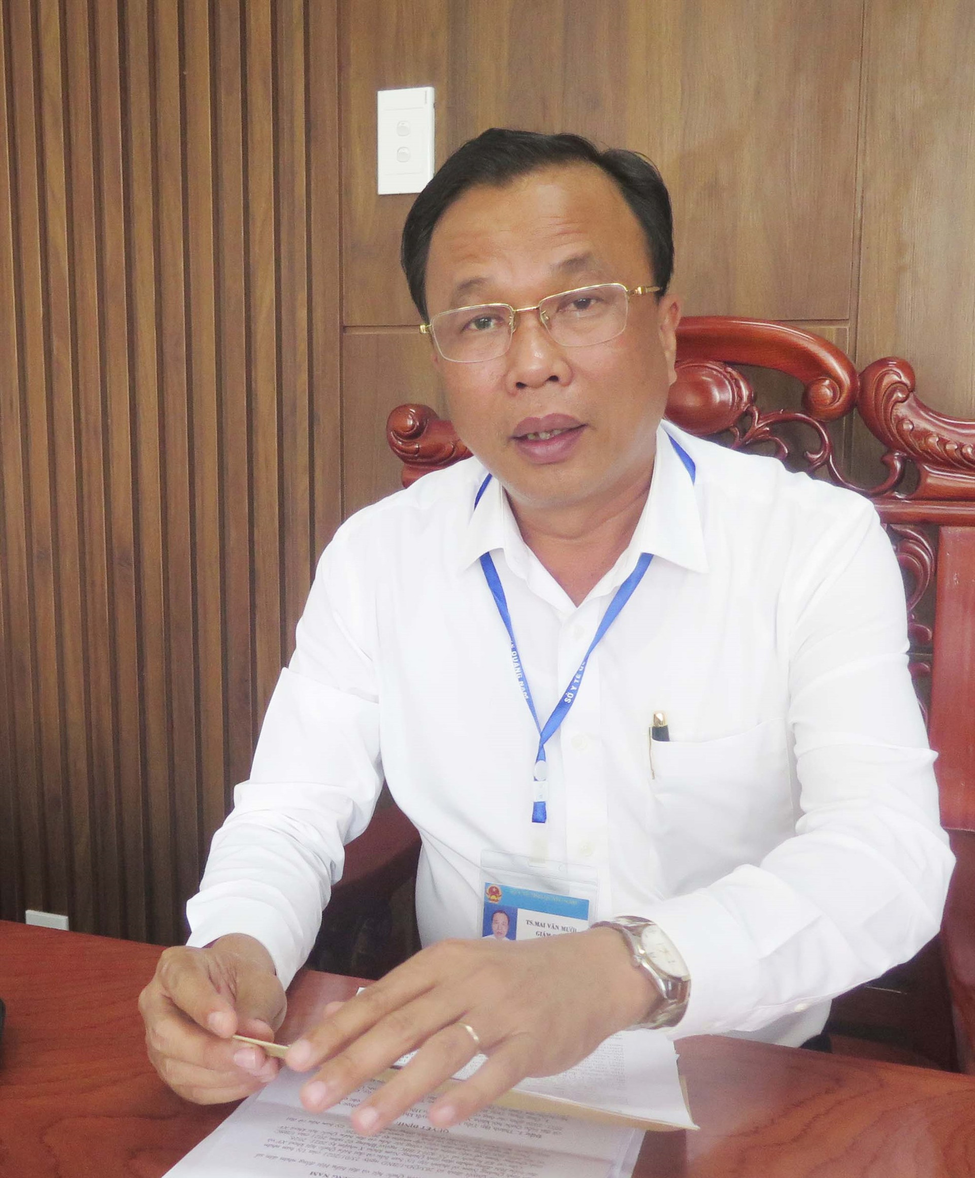 Ông Mai Văn Mười - Giám đốc Sở Y tế.