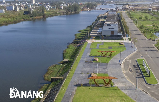 Doanh nghiệp trong nước có sự chuyển hướng sang lĩnh vực bất động sản hậu cần logistics nhằm đa dạng hóa các cơ hội kinh doanh. TRONG ẢNH: Một góc khu đô thị Phú Mỹ An, phường Hòa Hải, quận Ngũ Hành Sơn.                        Ảnh: TRIỆU TÙNG