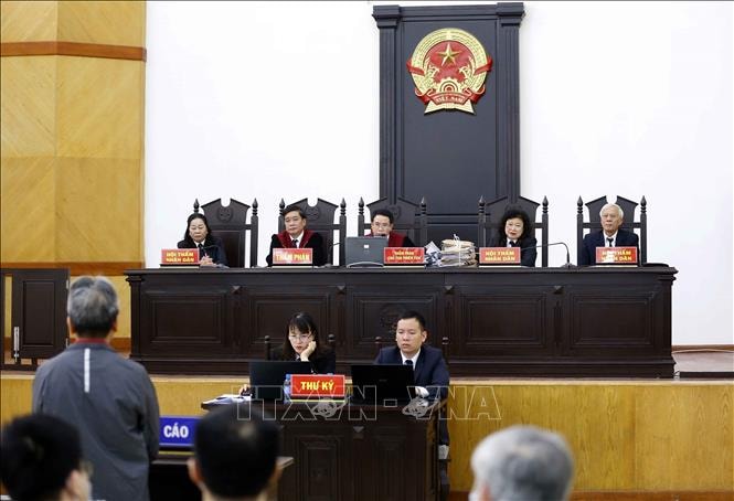 Quang cảnh phiên xét xử. Ảnh: Doãn Tấn/TTXVN