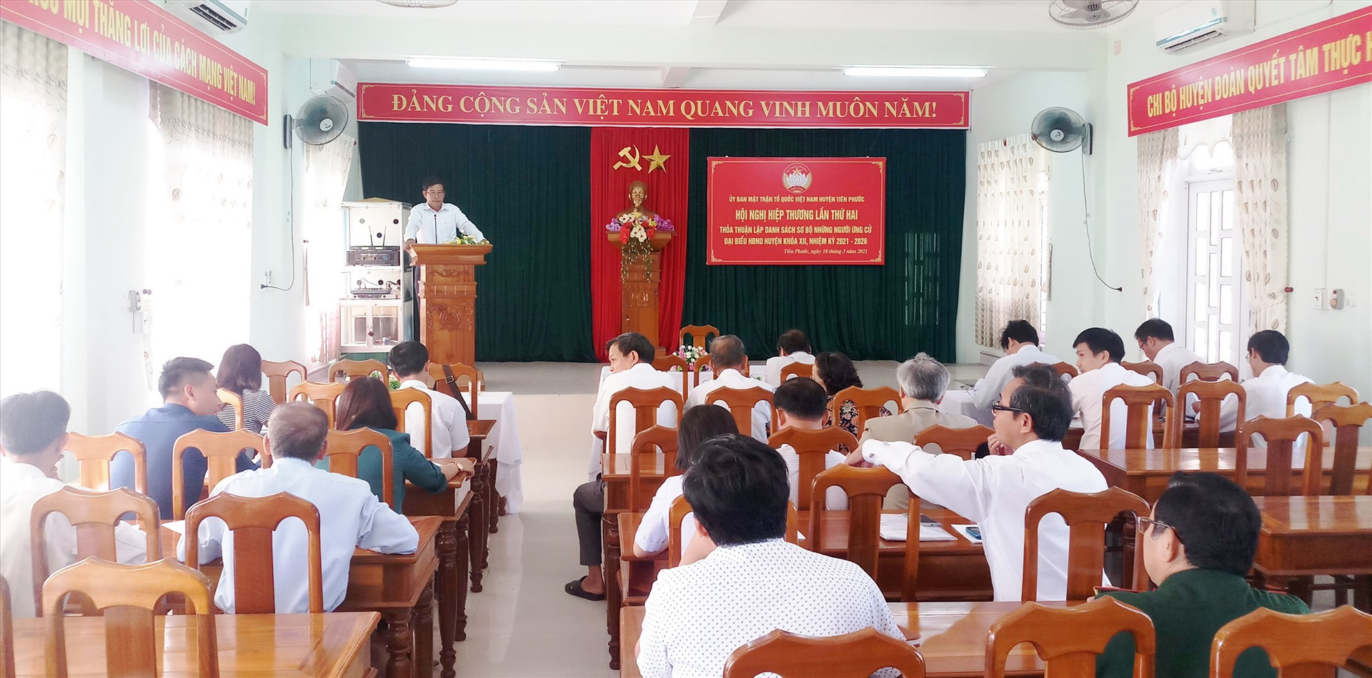 Mặt trận huyện Tiên Phước tổ chức hội nghị hiệp thương lần hai.