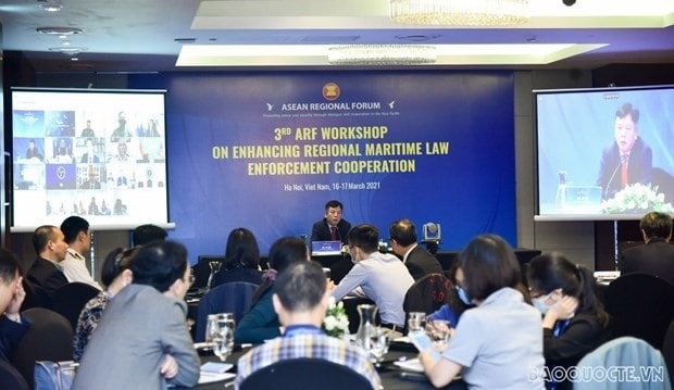 Director of the Vietnamese Foreign Ministry’s ASEAN Department Vu Ho addresses the workshop (Photo: baoquocte.vn)