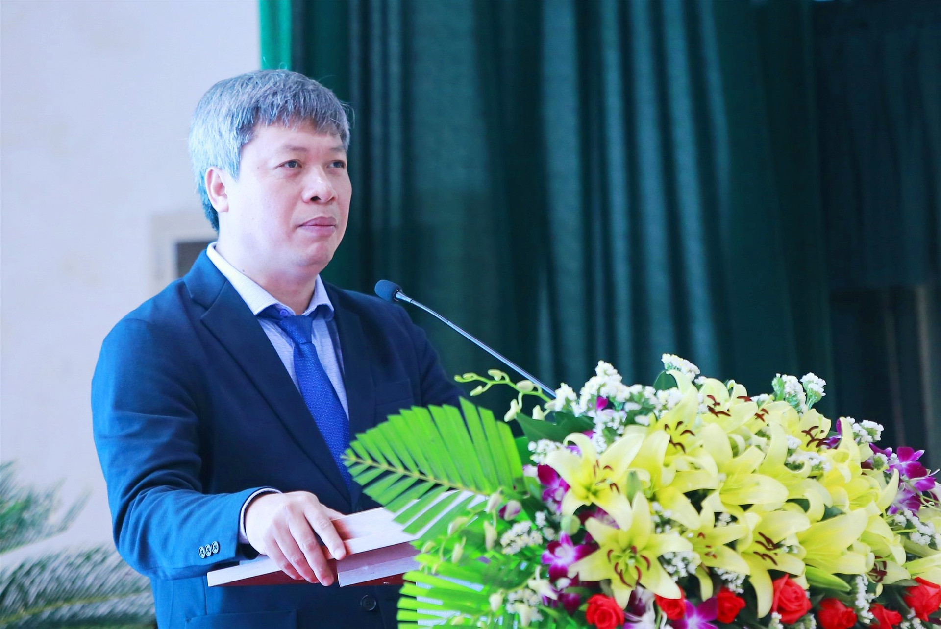 Phó Chủ tịch UBND tỉnh Hồ Quang Bửu phát biểu tại hội thảo. Ảnh: C.V