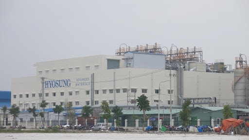 A factory in an industrial park in Quang Nam