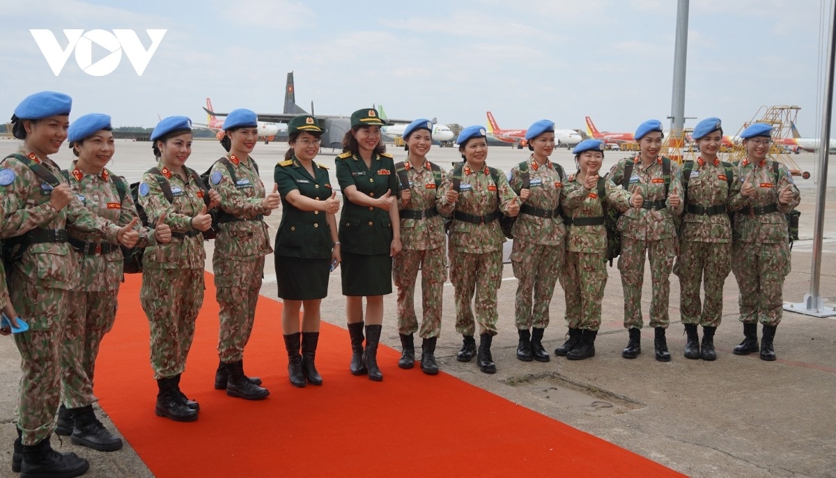 The officers and soldiers are proud to take part in the South Sudan mission.