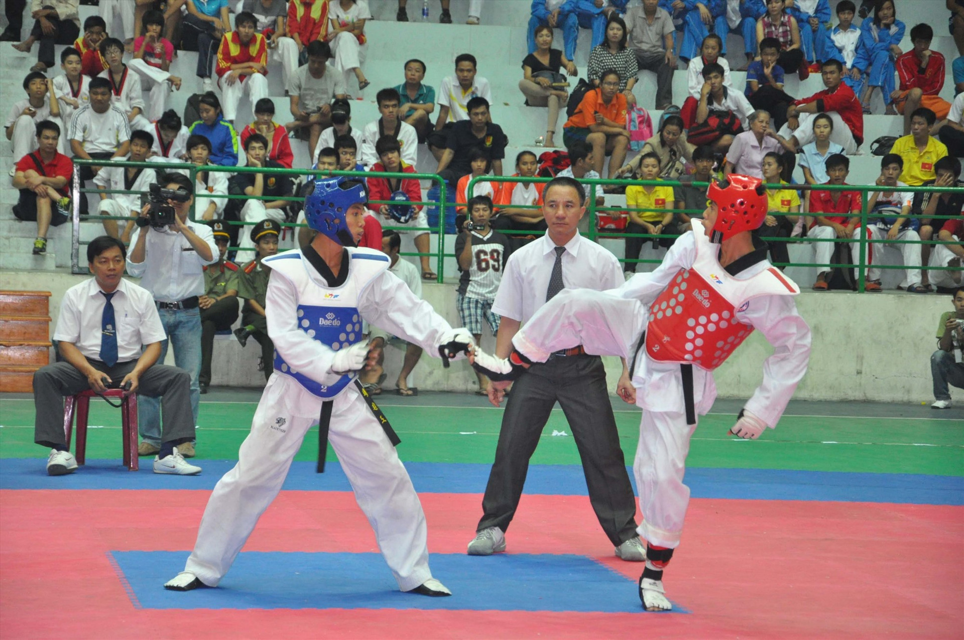 Giải vô địch Taekwondo toàn quốc năm 2015 diễn ra tại Quảng Nam. Ảnh: T.VY