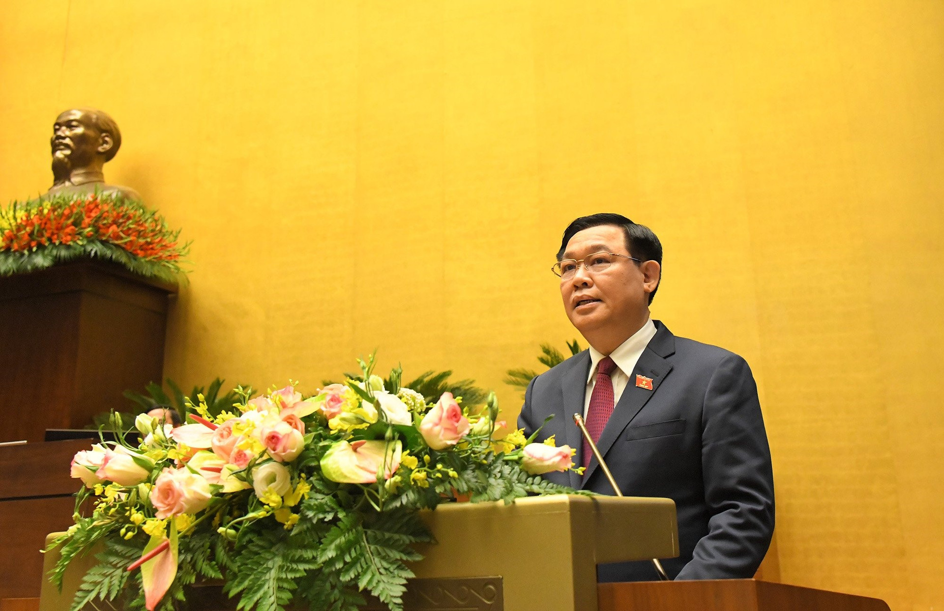Chủ tịch Quốc hội Vương Đình Huệ phát biểu bế mạc Kỳ họp thứ 11, Quốc hội khóa XIV