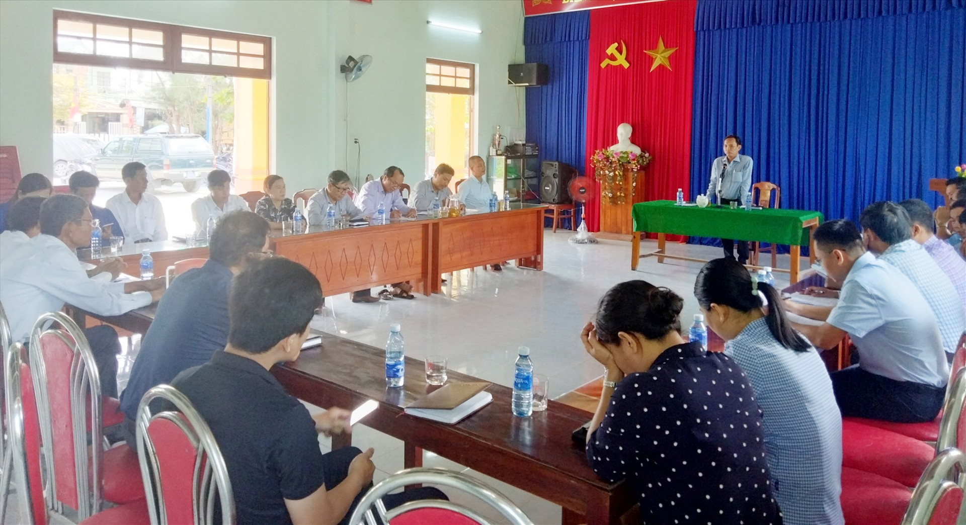 Huyện Thăng Bình tổ chức đối thoại với hộ ông Nguyễn Thành liên quan đến dự án cầu Bình Đào.