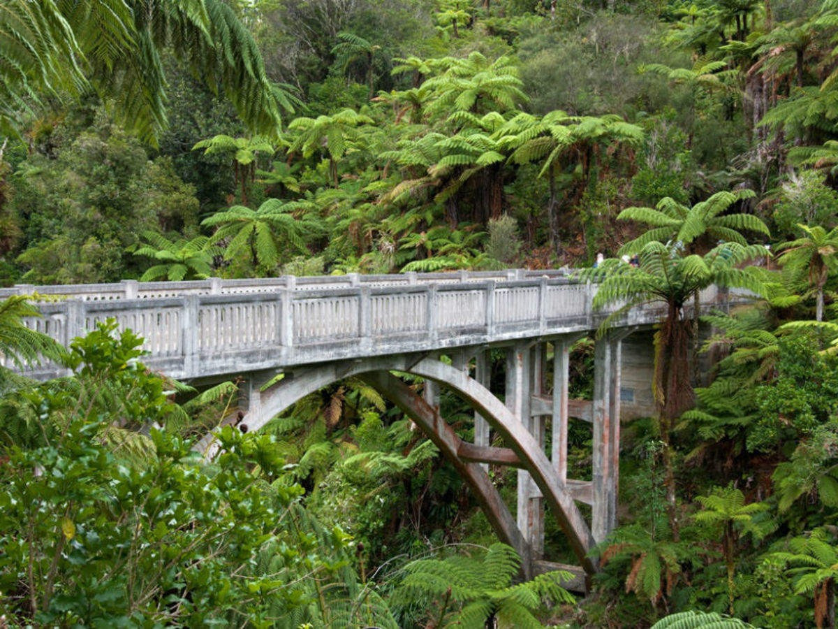 Bridge To Nowhere is in Whanganui National Park of New Zealand. It was built in 1936 without any path to the bridge; so, it was abandoned then but has recently become a tourist attraction.