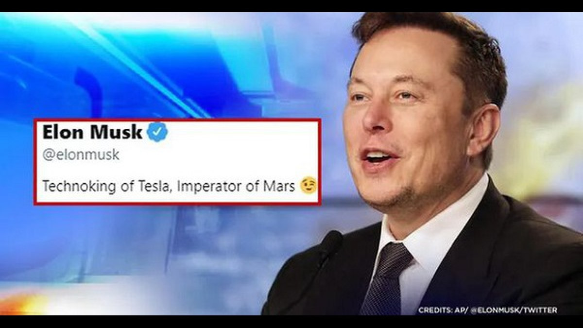 Giám đốc điều hành của Tesla và SpaceX thậm chí còn thêm biểu tượng cảm xúc nháy mắt sau dòng mô tả. Ảnh: AP