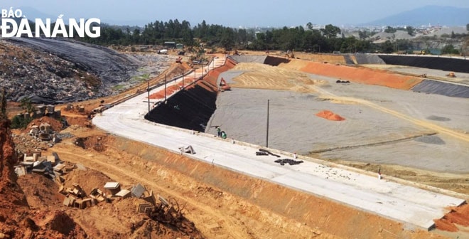 Công trình hộc rác số 6 sẽ cơ bản hoàn thành thi công vào ngày 30-4-2021. Ảnh: HOÀNG HIỆP