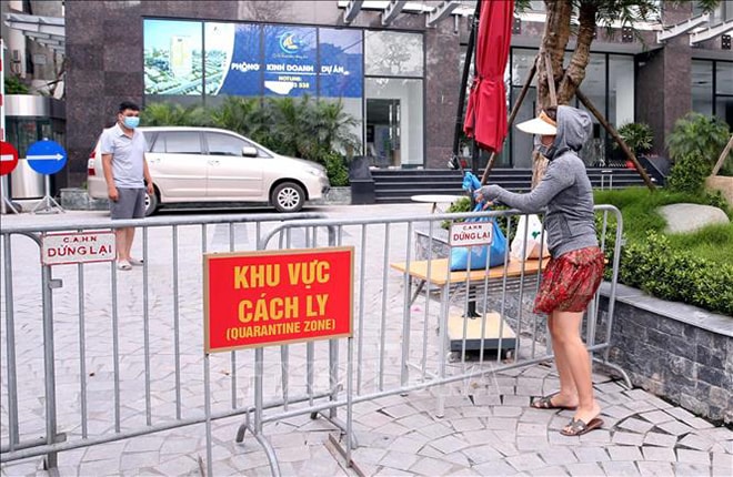 Khu cách ly phòng dịch Covid-19. Ảnh: TTXVN
