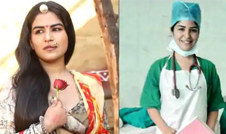 Nữ diễn viên Shikha Malhotra trở thành y tá chăm sóc bệnh nhân Covid-19. Ảnh: Shikha Malhotra/Instagram