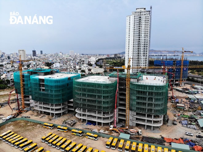 Hiện nay nhiều hạng mục của công trình Khu Công viên phần mềm số 2 hoàn thành vượt tiến độ. Ảnh: PHONG LAN