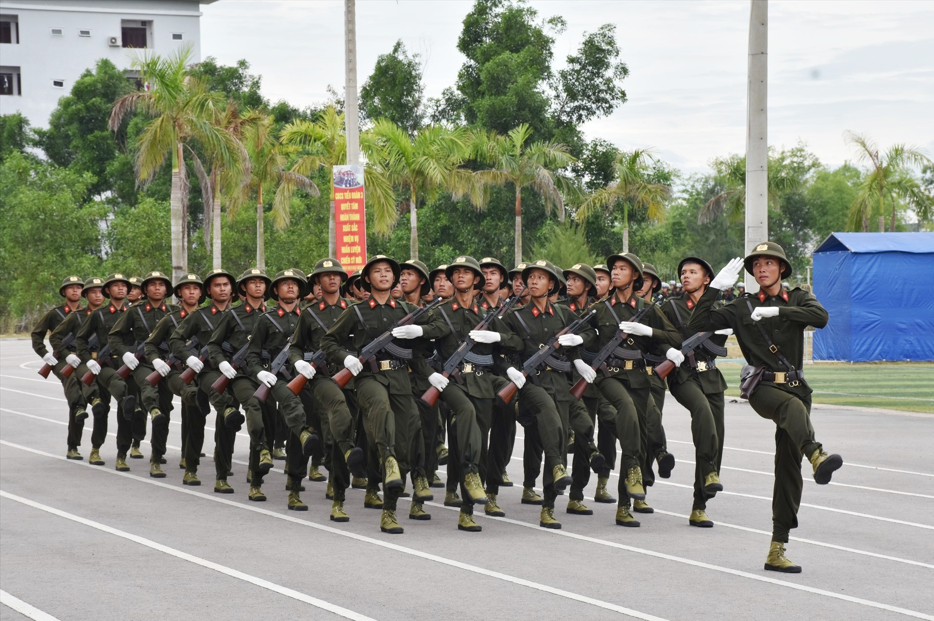 Có 179 chiến sĩ Công an tỉnh tham gia khóa huấn luyện.