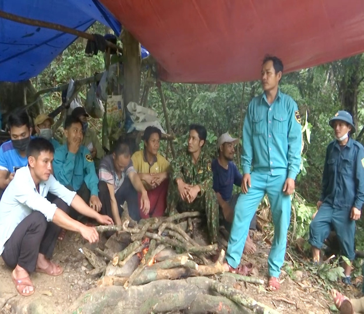 Chốt bảo vệ rừng thôn 1, xã Trà Mai. Ảnh: T.T